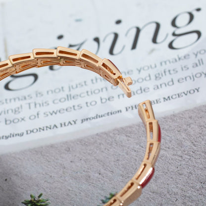 [：Polaidi]SERPENTI BRACELET PINK GOLD RUBELLITE