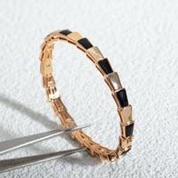 [Perlaura Jewelry ]SERPENTI BRACELET PINK GOLD ONYX