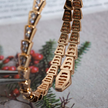 [：Polaidi]SERPENTI BRACELET 6.8MM PINK GOLD DIAMOND