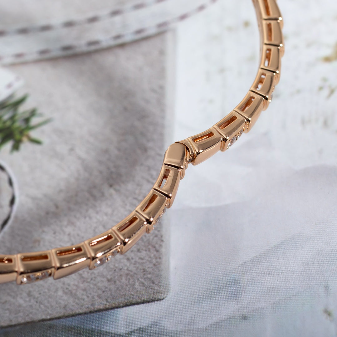 [：Polaidi]SERPENTI BRACELET PINK GOLD DIAMOND