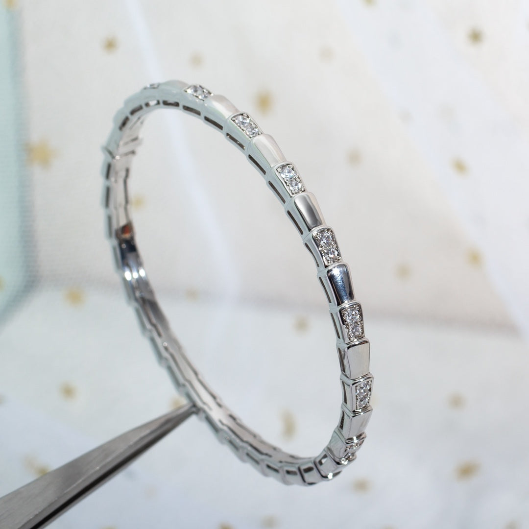 [：Polaidi]SERPENTI BRACELET SILVER DIAMOND