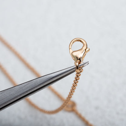 [Polaidi Jewelry]PARENTESI NECKLACE PINK GOLD