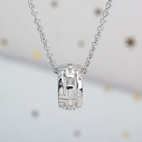 [Perlaura Jewelry ]PARENTESI NECKLACE SILVER