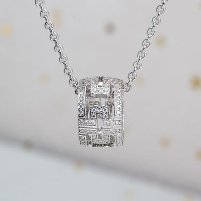 [：Polaidi]PARENTESI NECKLACE SILVER DIAMOND