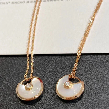 [：Polaidi Jewelry]AMULETTE ROSE GOLD MOP NECKLACE