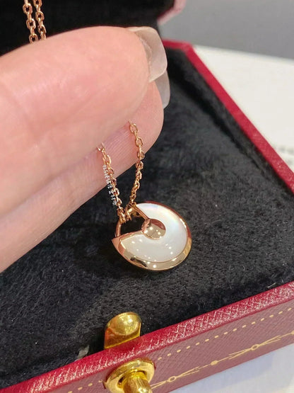 [Polaidi Jewelry]AMULETTE ROSE GOLD MOP NECKLACE