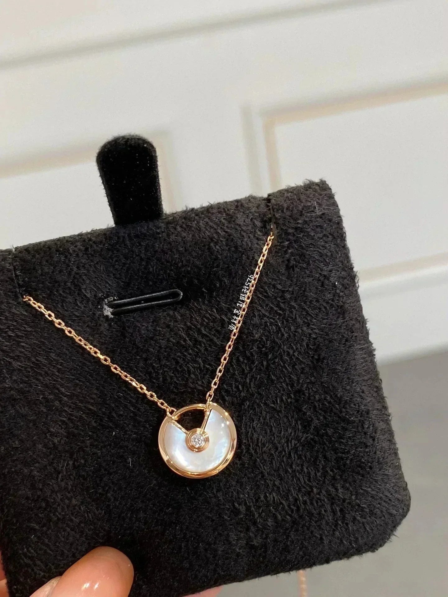[：Polaidi Jewelry]AMULETTE ROSE GOLD MOP NECKLACE