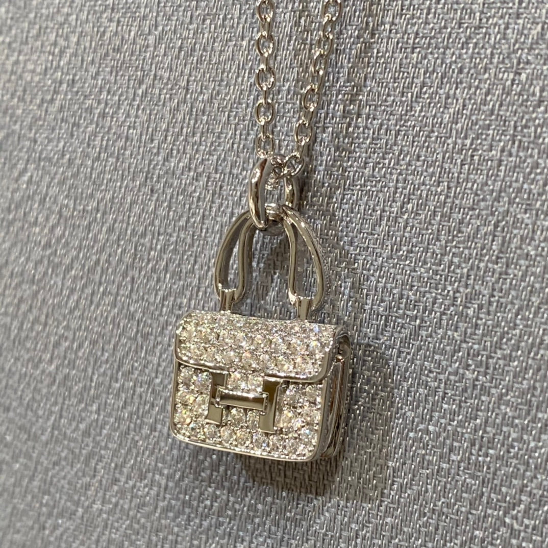 [Polaidi Jewelry]CONSTANCE PEDANT DIAMOND NECKLACE