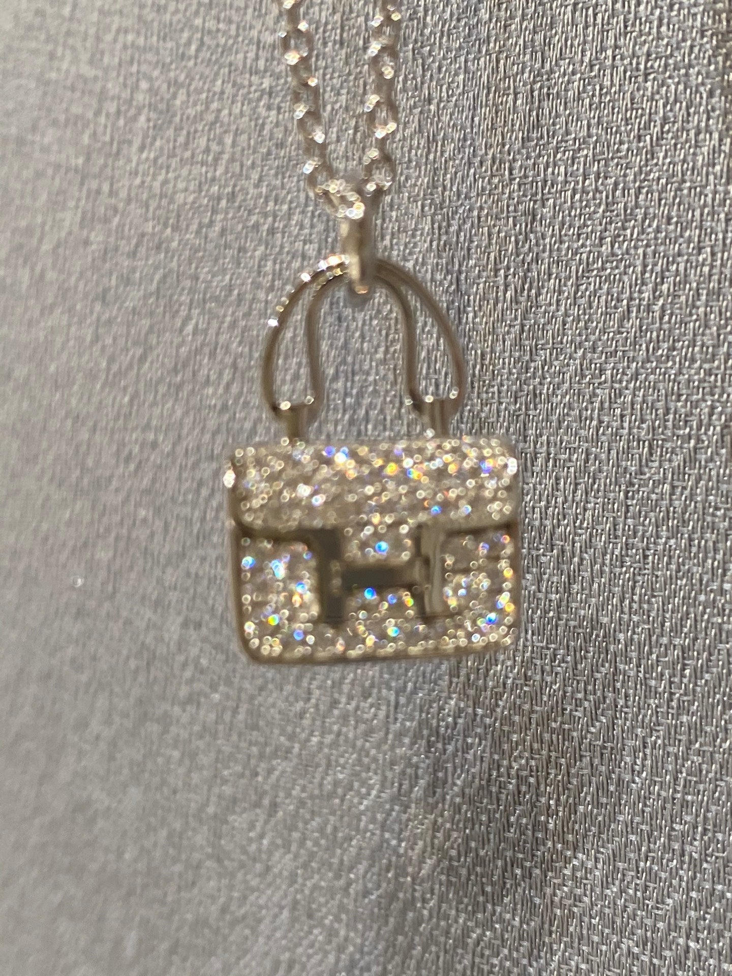 [Polaidi Jewelry]CONSTANCE PEDANT DIAMOND NECKLACE