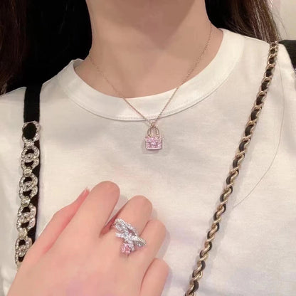 [：Polaidi Jewelry]コンスタンスペンダント パープルダイヤモンドネックレス
