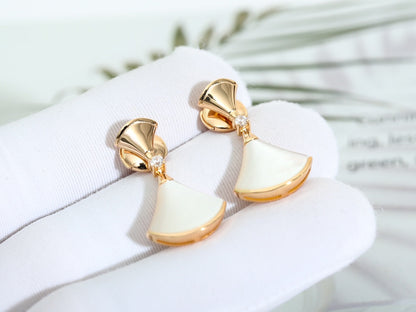 [：Polaidi]DREAM MOP PINK GOLD EARRINGS