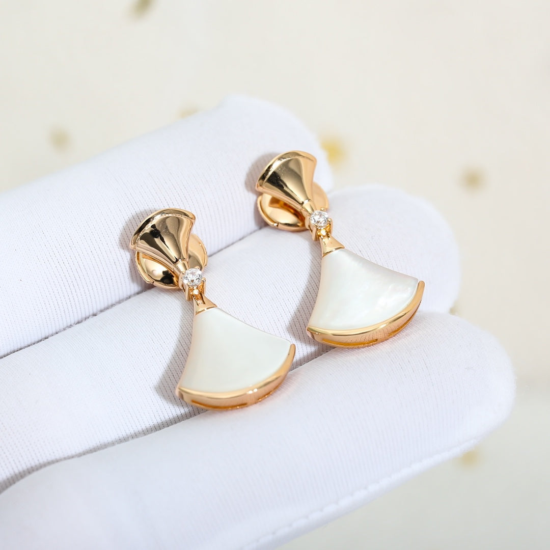 [：Polaidi]DREAM MOP PINK GOLD EARRINGS