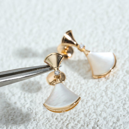 [：Polaidi]DREAM MOP PINK GOLD EARRINGS