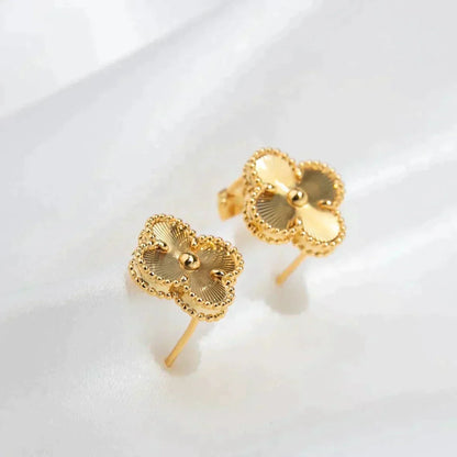 [：Polaidi Jewelry]CLOVER MEDIUM 1 MOTIFS LASER EARRINGS