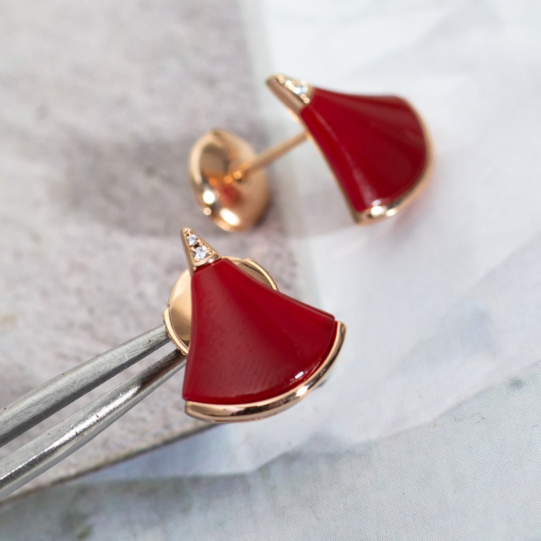 [：Polaidi]DIVAS DREAM EARRINGS PINK GOLD