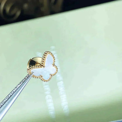 [：Polaidi Jewelry]スイートバタフライ MOPイヤースタッズ