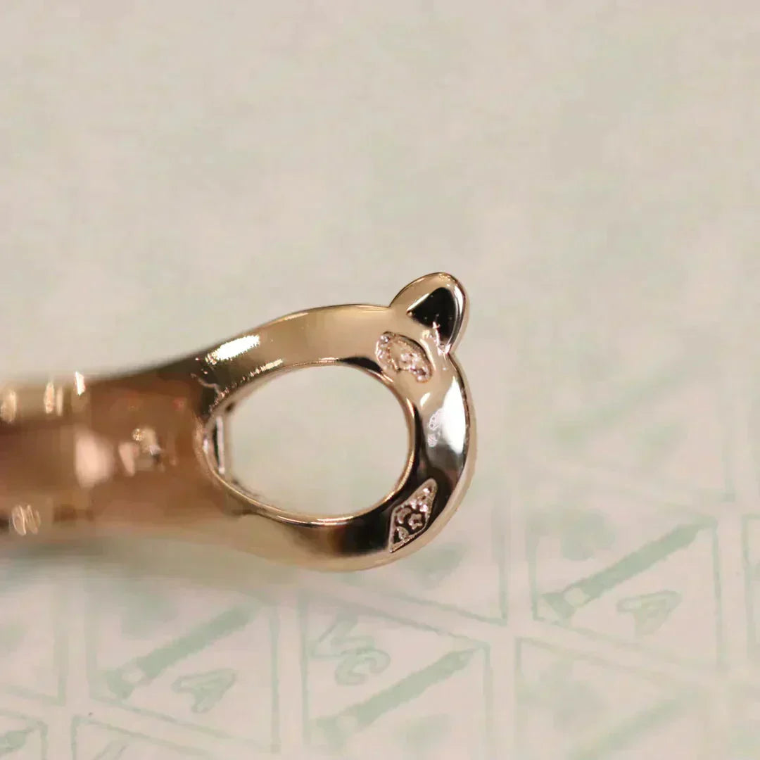 [：Polaidi Jewelry]CLOVER MEDIUM 1 MOTIFS FUll DIAMOND EARRINGS