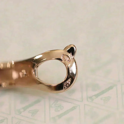 [：Polaidi Jewelry]CLOVER MEDIUM 1 MOTIFS FUll DIAMOND EARRINGS