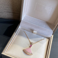 [Perlaura Jewelry ]DREAM NECKLACE PINK OPAL
