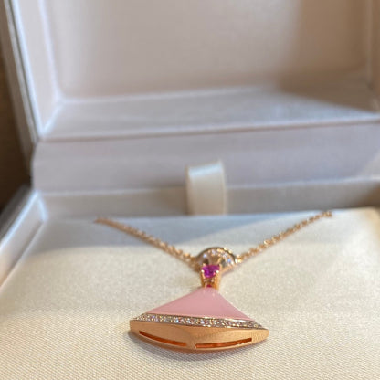 [Polaidi Jewelry]DREAM NECKLACE PINK OPAL