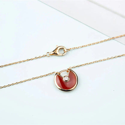 [：Polaidi Jewelry]アミュレット ゴールド カーネリアン オニキス ネックレス