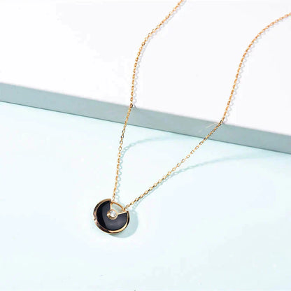 [：Polaidi Jewelry]アミュレット ゴールド カーネリアン オニキス ネックレス