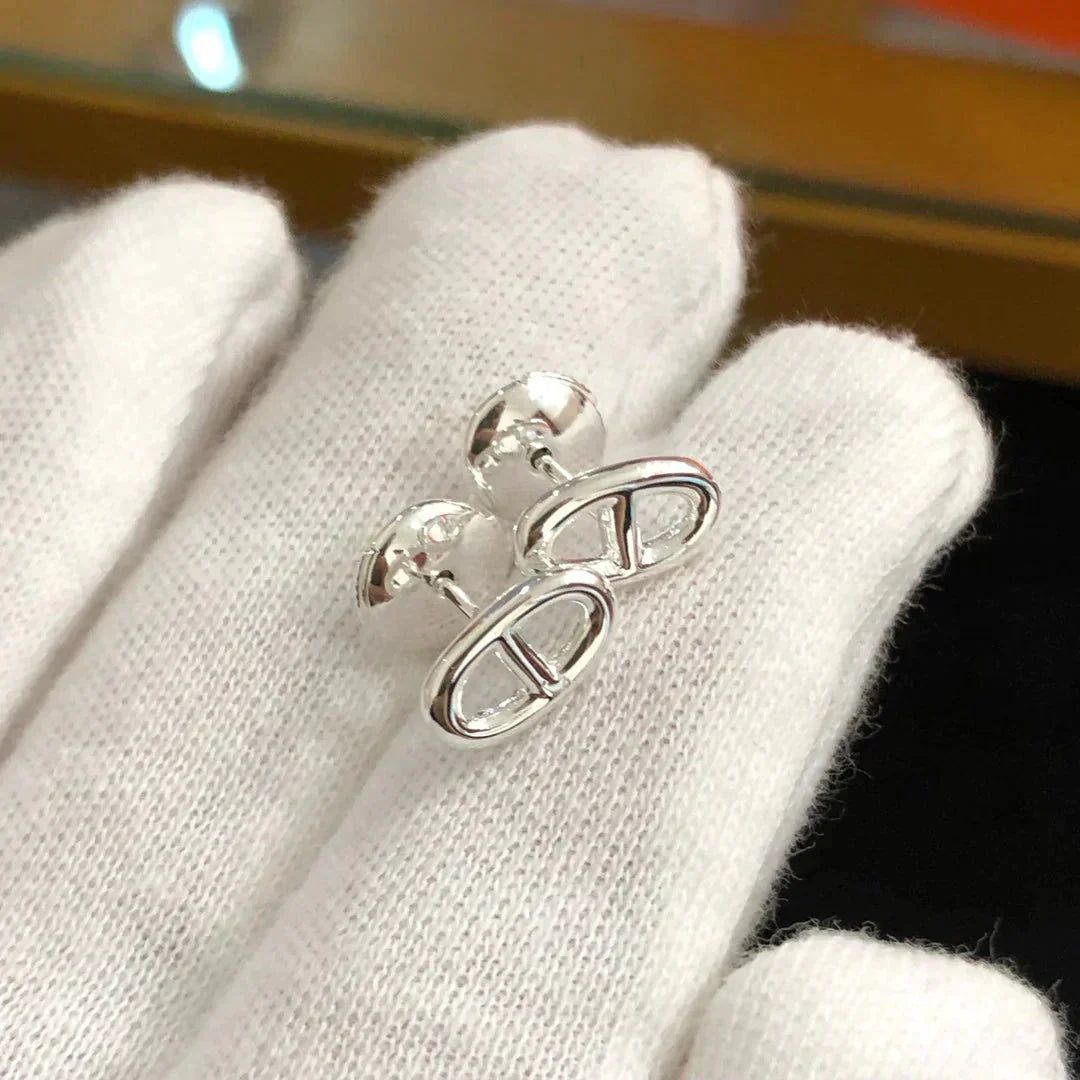 [：Polaidi Jewelry]CHAINE SMALL EARRINGS GOLD AND SILVER