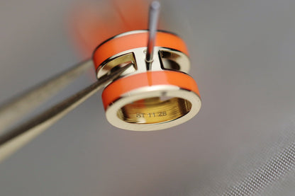 [：Polaidi Jewelry]MINI POP H EARRINGS ORANGE