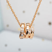 [Perlaura Jewelry ]SERPENTI PINK GOLD NECKLACE DIAMOND