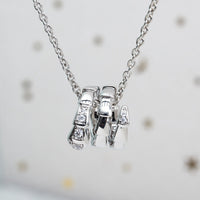 [Perlaura Jewelry ]SERPENTI SILVER NECKLACE DIAMOND