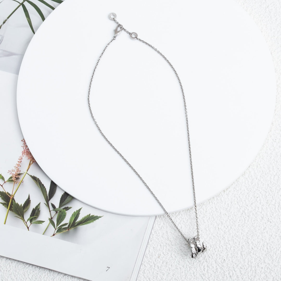 [：Polaidi]SERPENTI SILVER NECKLACE DIAMOND