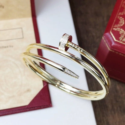 [：Polaidi Jewelry]JUSTE BRACELET 3.5MM DOUBLE ROW DIAMOND