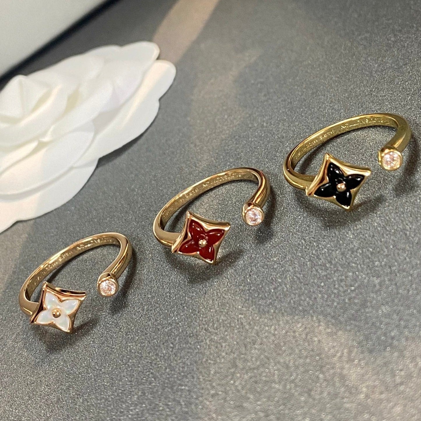 [Polaidi Jewelry]STAR 1 DIAMOND OPEN RING