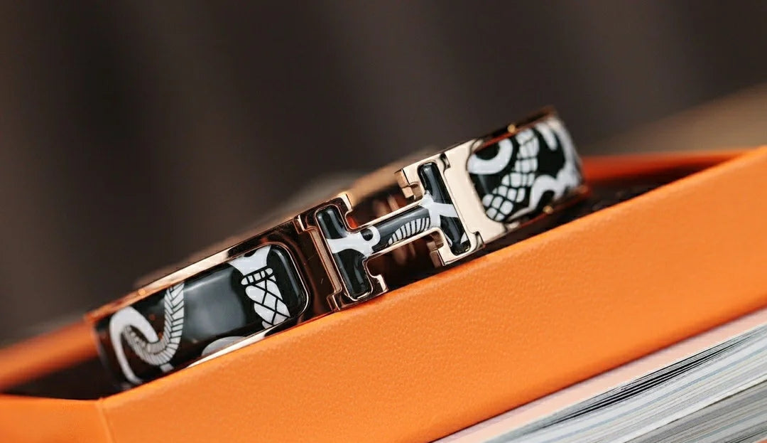 [Polaidi Jewelry]H TARTAN BRACELET 12MM