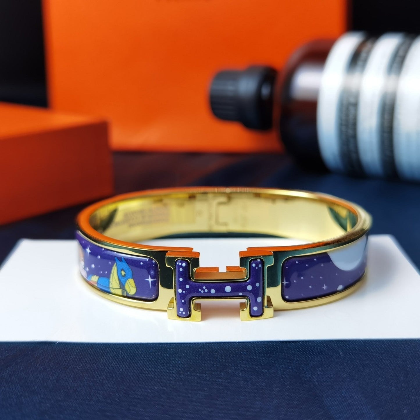 [Polaidi Jewelry]H STAR AND MOON BRACELET 12MM
