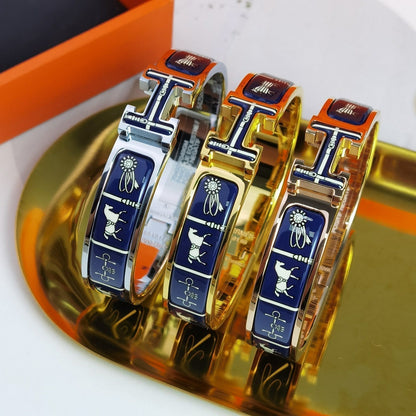 [Polaidi Jewelry]H COUVERTURES DARK BLUE BRACELET