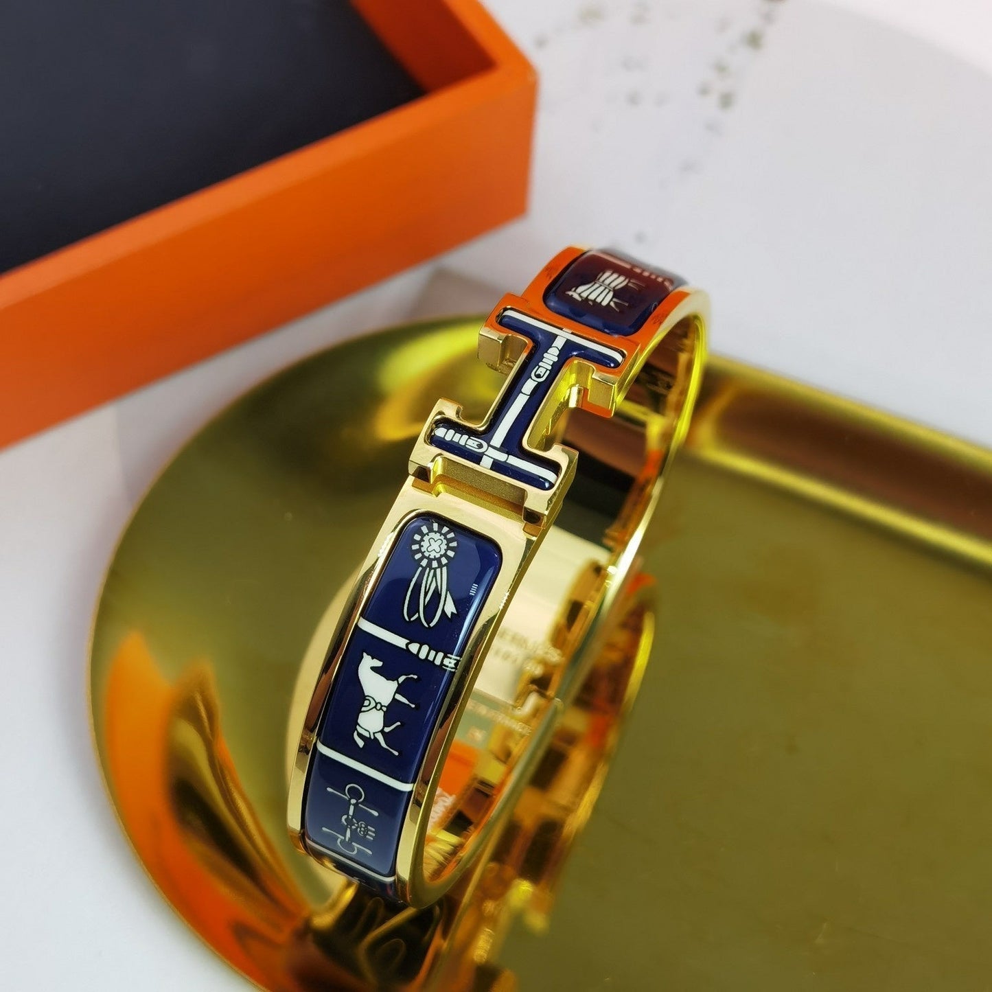 [Polaidi Jewelry]H COUVERTURES DARK BLUE BRACELET