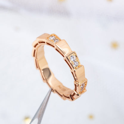 [Polaidi Jewelry]SERPENTI RING PINK GOLD  3MM