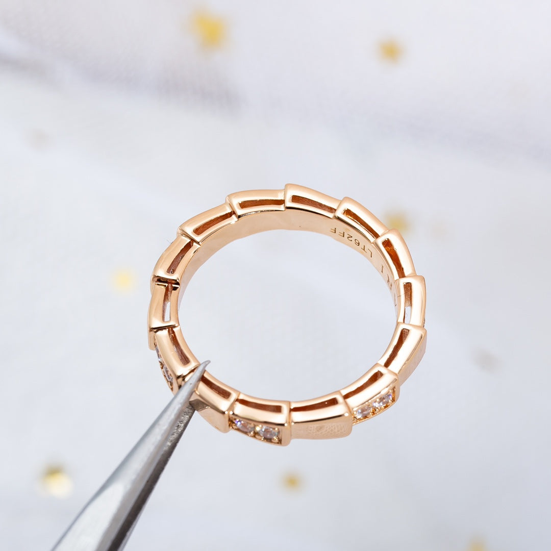 [Polaidi Jewelry]SERPENTI RING PINK GOLD  3MM