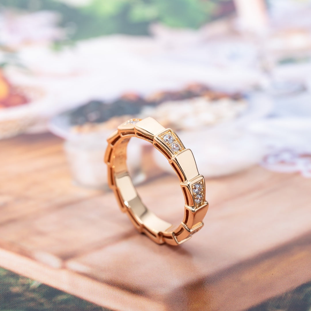 [Polaidi Jewelry]SERPENTI RING PINK GOLD  3MM