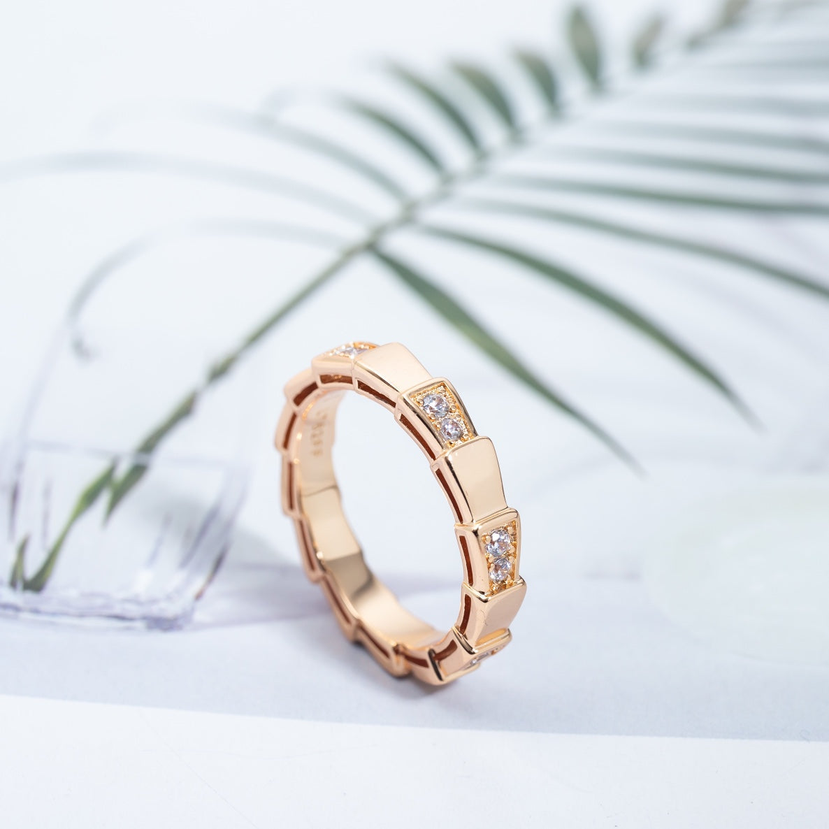[Polaidi Jewelry]SERPENTI RING PINK GOLD  3MM