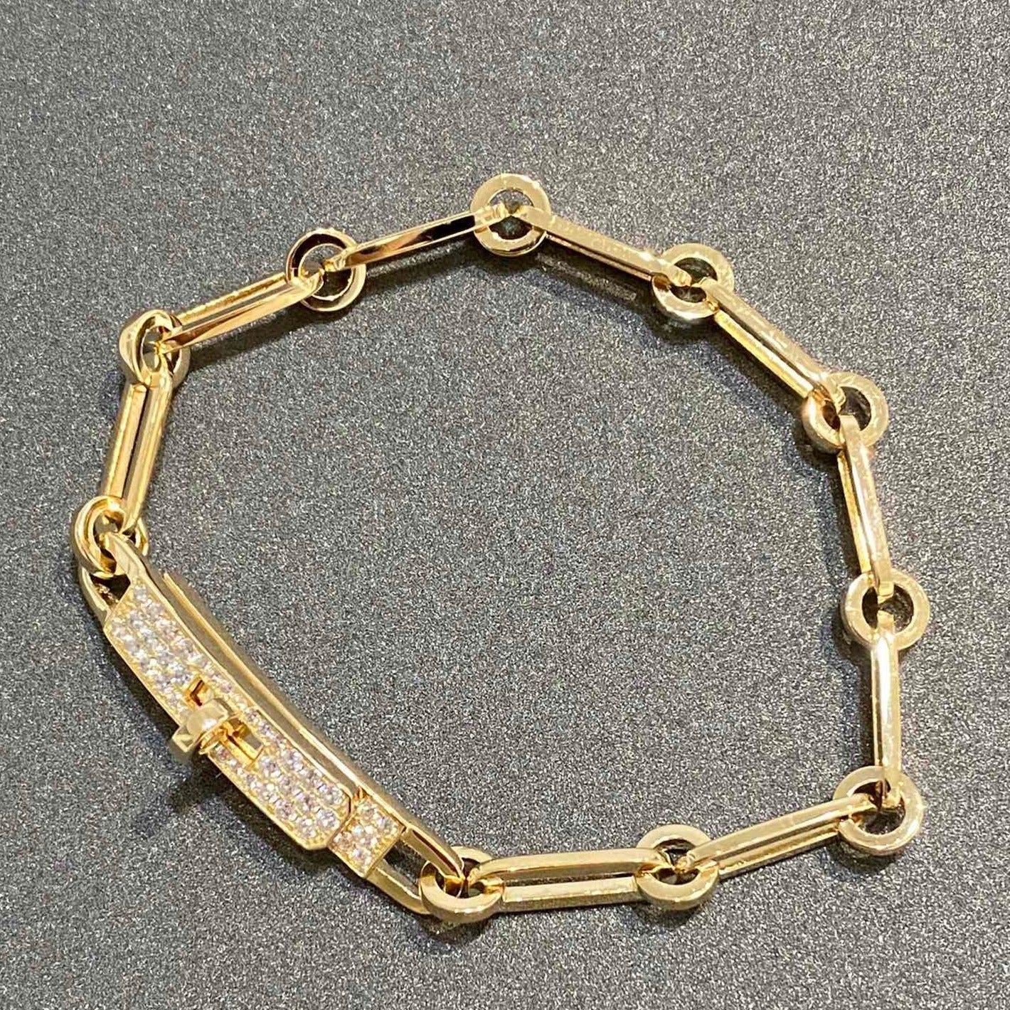 [Polaidi Jewelry]CHAINE BRACELET SMALL MODEL DIAMOND