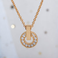[Perlaura Jewelry ]GARI NECKLACE PINK GOLD DIAMOND