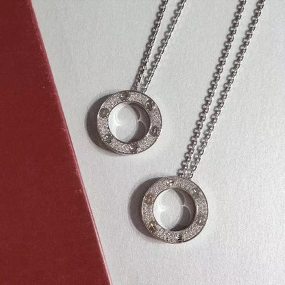[Polaidi Jewelry]LOVE NECKLACE ADJUSTABLE SILVER
