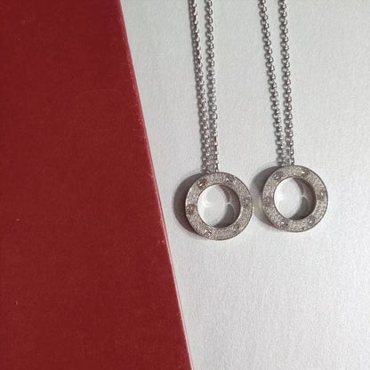 [Polaidi Jewelry]LOVE NECKLACE ADJUSTABLE SILVER