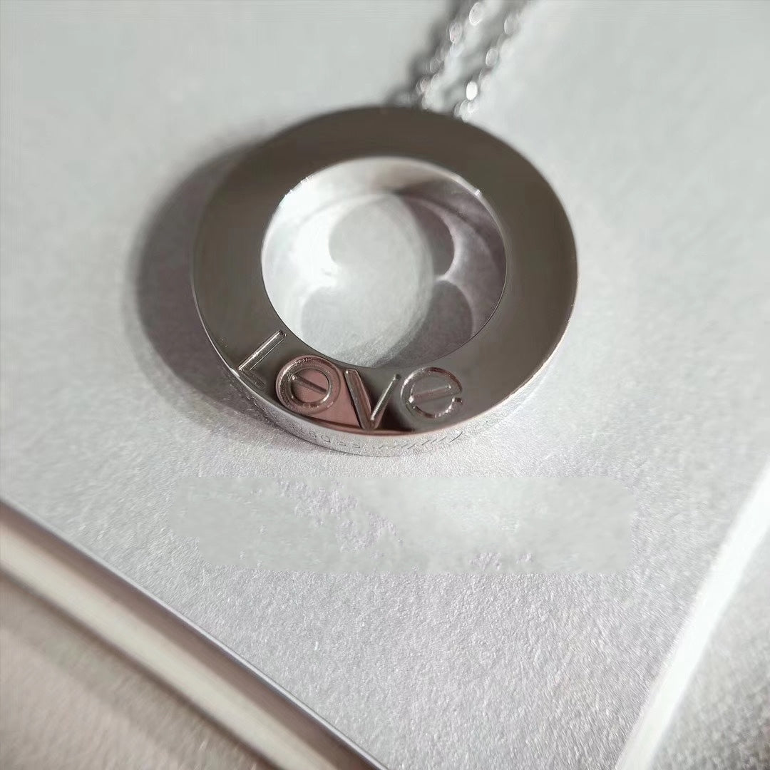 [：Polaidi Jewelry]LOVEネックレス アジャスタブルシルバー