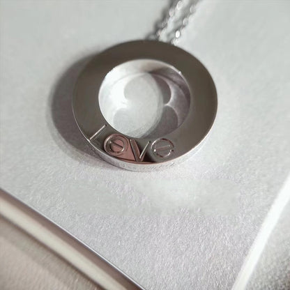 [Polaidi Jewelry]LOVE NECKLACE ADJUSTABLE SILVER