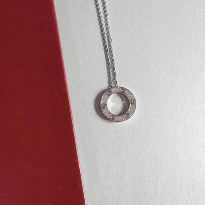 [：Polaidi Jewelry]LOVEネックレス アジャスタブルシルバー
