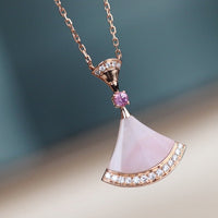 [Perlaura Jewelry ]DREAM NECKLACE PINK MOP DIAMOND