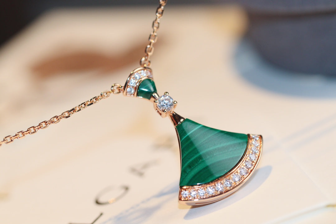 [Polaidi Jewelry]DREAM NECKLACE MALACHITE DIAMOND